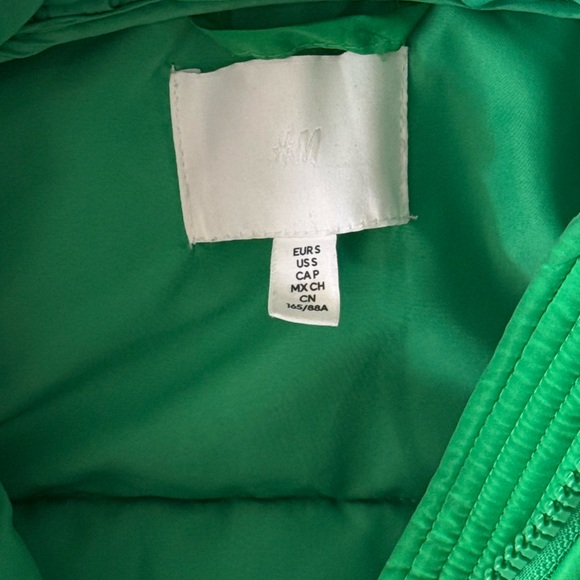 Oversized Streetwear H&M Puff Green Winter Jacket | Small - Picture 5 of 9